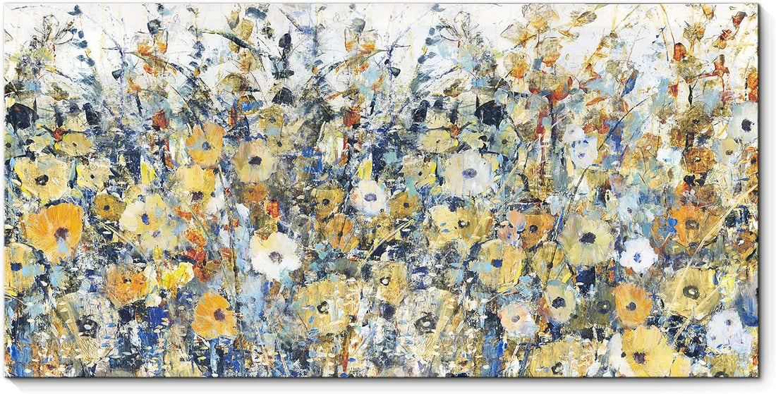 Contemporary Flowers Canvas Wall Art