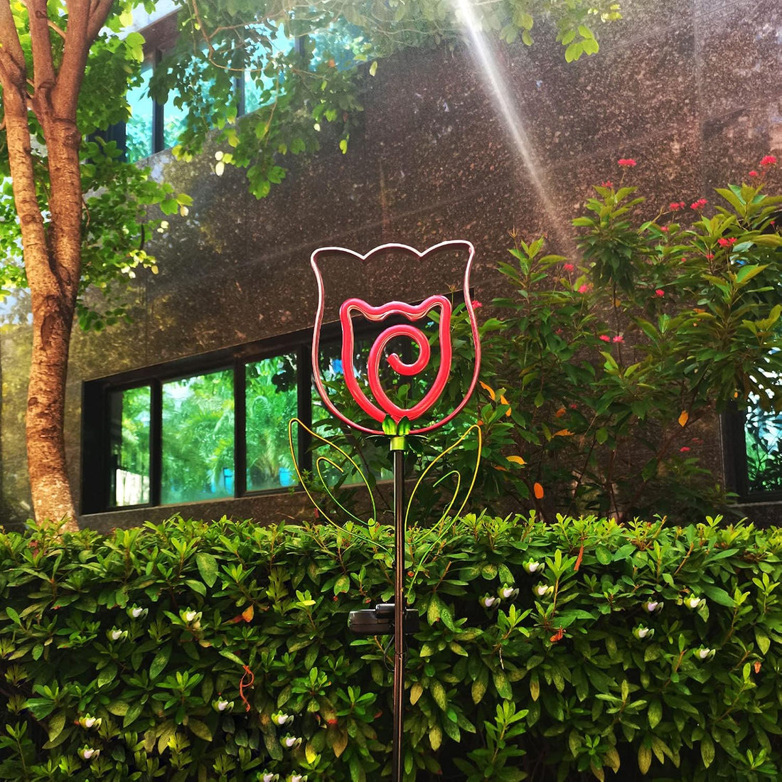 Solar Flower Garden Neon Lights