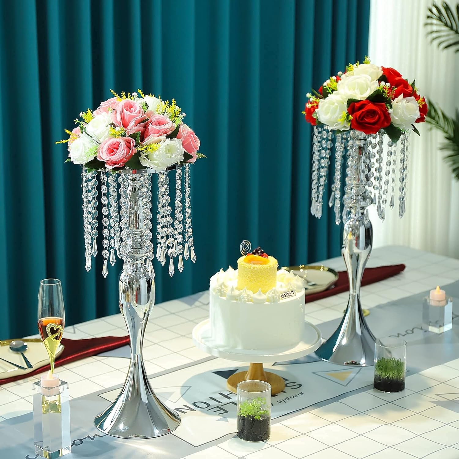 Metal Wedding Centerpieces for Table