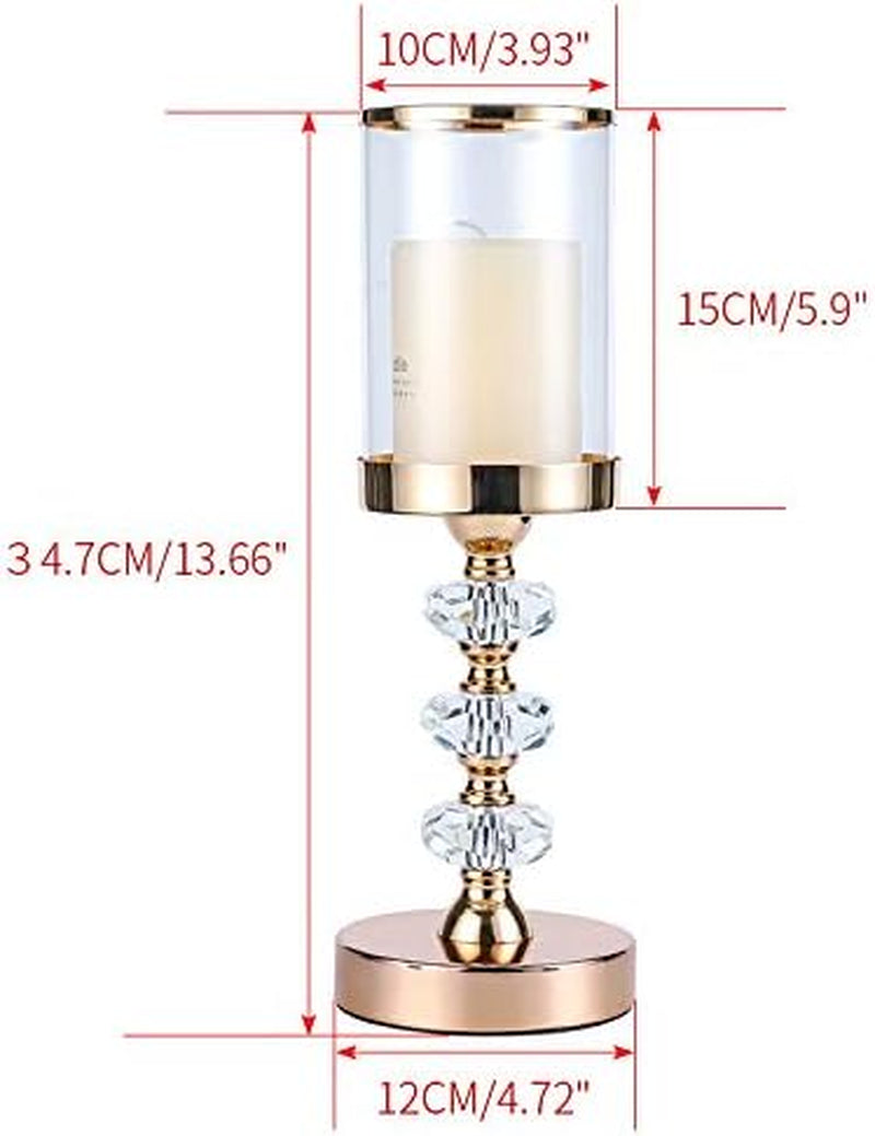 Crystal Candle Holder with Glass Lid