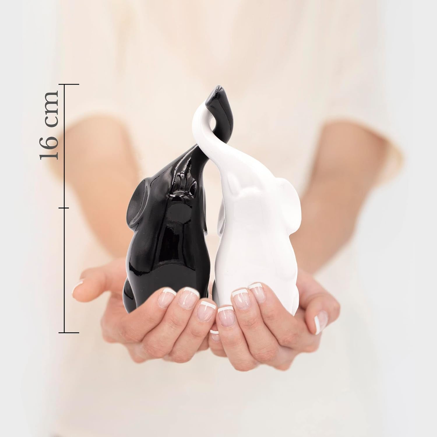 Poly Stone Elephant Decor Figurine